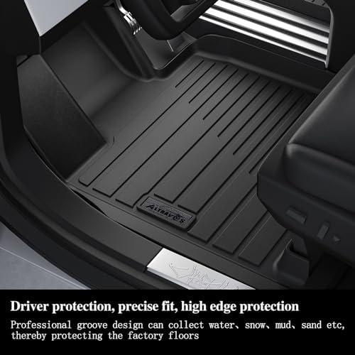 AltraVos Floor Mats for All-New 2024 2025 2026 Chevrolet Traverse 8 Seats-2 Row Bench Seat,TPE All Weather Protection Trunk Mat Covering Backrest Mat for Chevy Traverse - 2