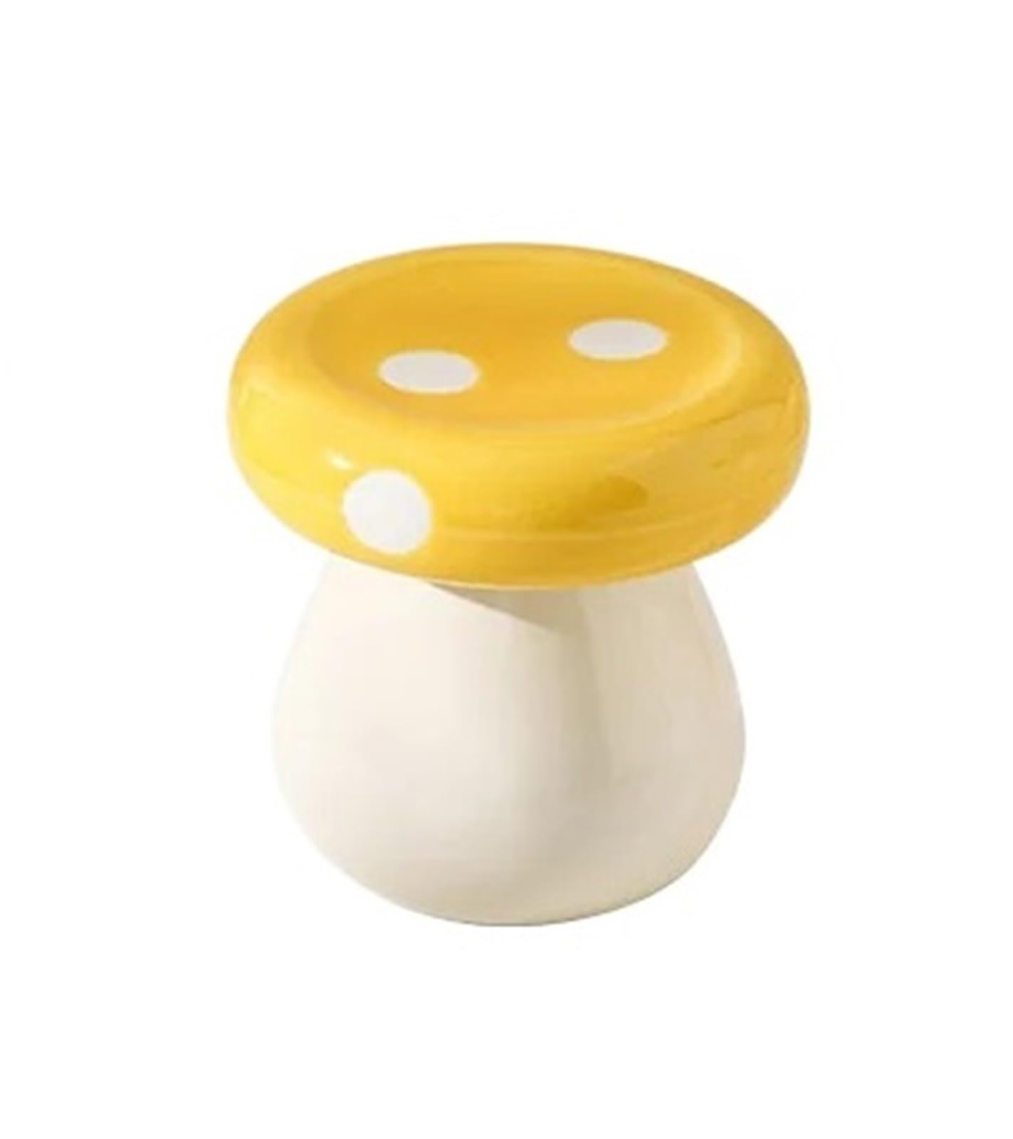 Giyxhu Color2 2Pcs Cute Mushroom Ceramic Toothpick Holder Cotton Swab Jar Household Dental Floss Box For Toothpick