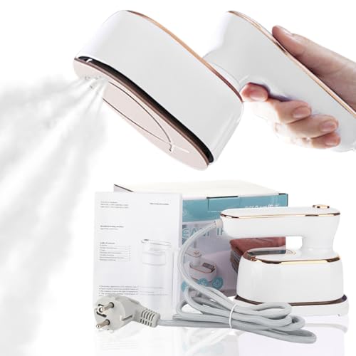 Steamer Iron for Clothes Travel Mini: Steam Iron Handheld Portable Steamer for Traveling Small Size Garment Hand Held Clothing Steamers Travel College Dorm Home Essentials Micro Ironing Machine