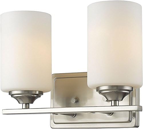 Z-Lite 435-2V-BN 2 Light Vanity, Brushed Nickel
