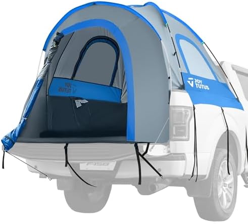 JOYTUTUS Truck Tent, Portable Truck Bed Tent for 5.5'-5.8' with R...
