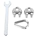 Leapiture Adjustable Gym Cable Fitness Gym Replacement Cable Steel Wire Rope Strong Stable for Home Gym Fitness Pulley