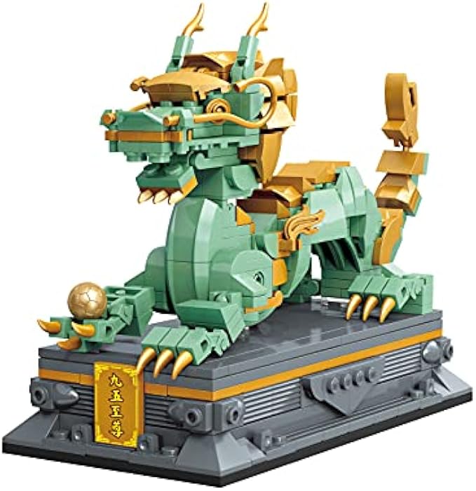 sousou Ancient Chinese Classic Forbidden City Architectural Statue Building Block Sets Assembly Model Toy for Kid Gift Set Toys Gift for Kids Adults