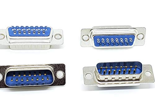 Conector DB15 macho soldable 50 unidades miniatura 1