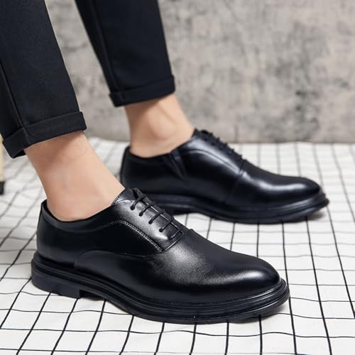 Men's Formal Oxford Shoes Casual Lace-up Derbys, Comfortable School Shoes for Boy, Teen in Business, Party and Wedding3