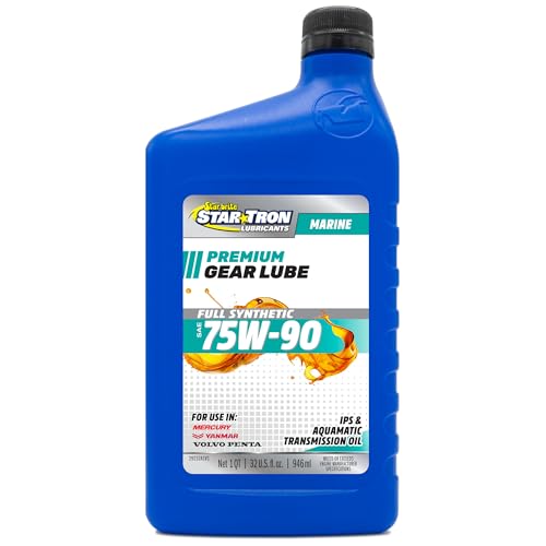 STAR BRITE Star Tron Premium Full Synthetic Gear Lube SAE 75W-90, Marine-Grade, API GL-5 Certified