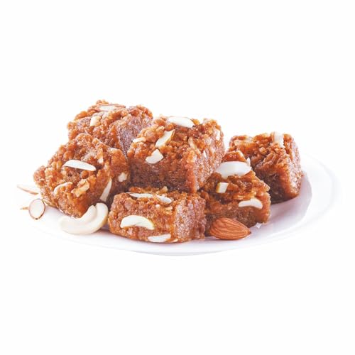 Image of Haldiram's Nagpur Dodha Burfee 500g - A rich, caramelized fudge made with milk and nuts, Dodha Burfee is a Punjabi delight with an irresistible taste