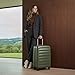 Verage 20 Inch Carry On Luggage Airline Approved Carry-on Luggage with Spinner Wheels TSA Approved Hard Shell Small Suitcase (Olive Fog, 20 Inch)