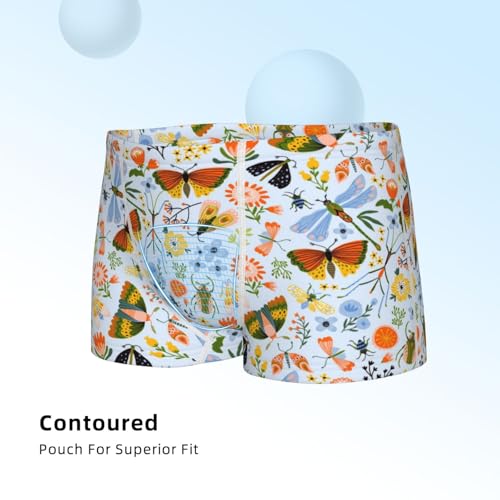 Boys' Cotton Boxer Brief Soft Underwear-Insects And Flowers4