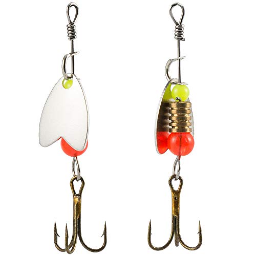 SKYSPER Set da Pesca, 31PCS Kit Cucchiaini con Ami...