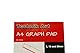 Clairefontaine XPG3Z – Technik Art – A4 210 x 297 mm, 2/10/20 mm, Blau bedrucktes Rastermuster, 40 Blatt pro Block, geeignet zum Kopieren, Blau und Weiß