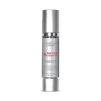 Conscious Chemist 6 Peptide Serum for Face | 50ml | Complex Collagen Boosting Firming Essence for Face, Niacinamide & Hyaluronic Face Serum, Reduce Fine Lines, Wrinkles, Face Serum for Men & Women - image, photos