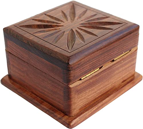 Image of TOSQP27 Secret Box Brainteaser Puzzle Case Trick Opening Storage Organiser Unique Artisan, Girlfriend, Men