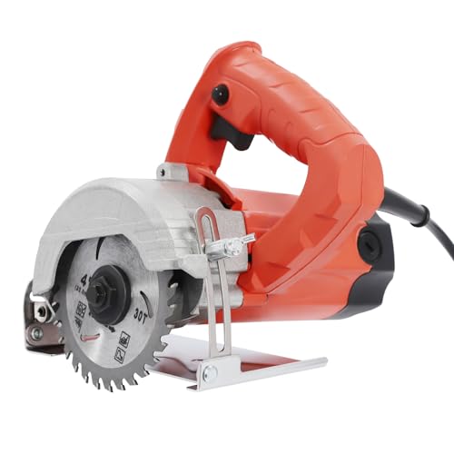 TCICOP Dry Stone Cutter Saw Electric 1.58KW Handheld Wet Stone and Wood Cutting Machine with 2 Blades 220V, Powerful Saw for Ceramic Tiles, Concrete, Home Renovation, DIY and Professional Use