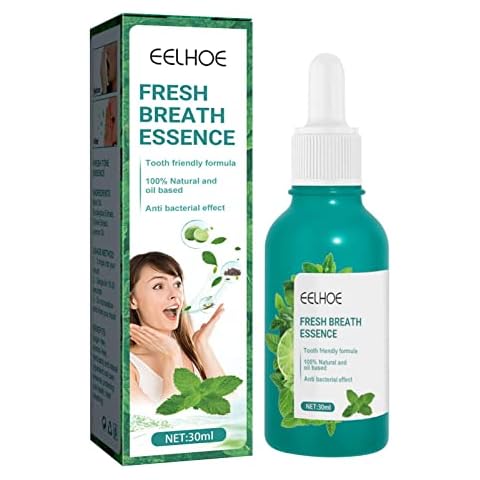 VENTDOUCE Mint Mouth Freshener - Total Mouth Essence | 30mL Cool Mint Oral Care Essence To Get Rid Of Bad Breath, Fights Bad Breath Mouth Fresheners Portable Cover