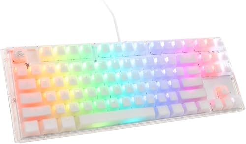 Ducky One 3 Aura White TKL Gaming Tastatur, RGB LED - MX-Blue (US)