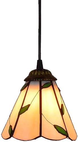 Mini lámpara colgante de techo de 6 pulgadas con iluminación colgante retro de vitrales en estilo vintage Tiffany Mini lámpara colgante para