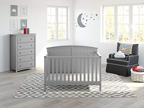 image for Storkcraft Kenton 5 Drawer Dresser (Pebble Gray) – Dresser for Kids 