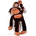 HUOQILIN King Kong Puppe Großes Plüschtier Schimpanse Kind Puppe Geschenkideen Geburtstagsgeschenk (Color : Brown, Size : 130cm)