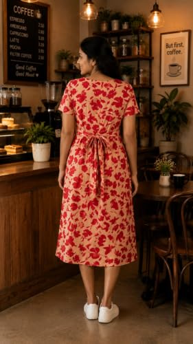 Image of Maternity Feeding Maxi Dress with Pockets, Green Butterfly Print, Zipless Long Pregnancy Gown, Pre & Post Maternity Wear Ankle Length