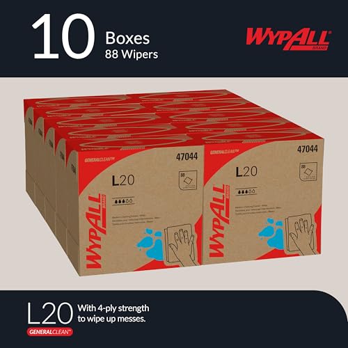 Image of WypAll GeneralClean L20 Medium Cleaning Towels, 10 x 88 Sheets (47044)