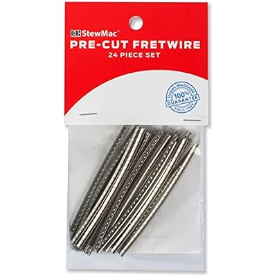 StewMac Pre-Cut and Pre-Radiused Fretwire Set, Wide/Highest, 16 Radius, 24-pieces