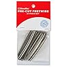 StewMac Pre-Cut and Pre-Radiused Guitar Fretwire Set - Medium/Medium 12 Radius Nickel Silver Fretwire - 24-Piece Pack for Guitar Fret Repair and Refretting