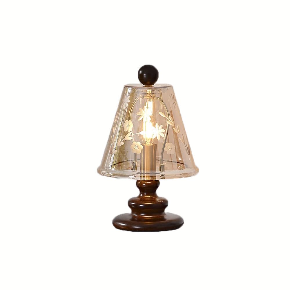 Kx9Lb8d Nightstand Lamps Desk Lamp Atmosphere Gift French Carved Glass Study Bedroom Bedside Table