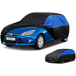 Ford Car Cover Custom Fit Ford Focus Hatchback Waterproof All Weather, Lightweight Full Exterior Cover for Automobiles Outdoor Sun UV Rain Dust Snow Wind Protection. 02 Ford Focus Hatchback