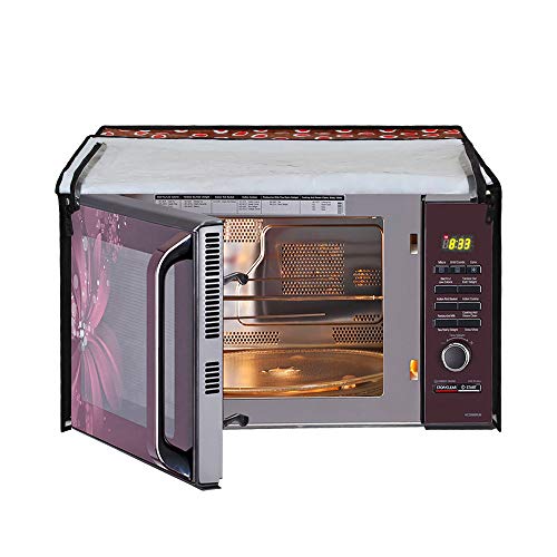 Image of DREAM KING Stylish Design & Printed Microwave Oven Cover Full Closure |waterproof & Dustproof Oven Cover Suitable for All Models - Multicolour SA45
