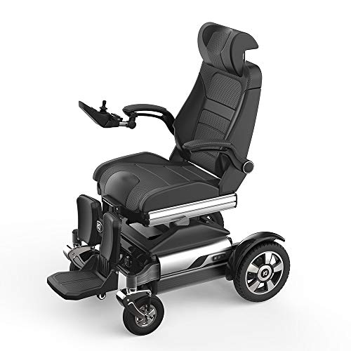MJ-Brand Silla de Ruedas eléctrica: Elevador eléctrico de pie, Ajuste Inteligente, rampa...