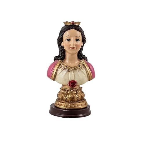 DRW Busto Potencia Maria Lionza de Resina Pintada a Mano 6x5x12 cm