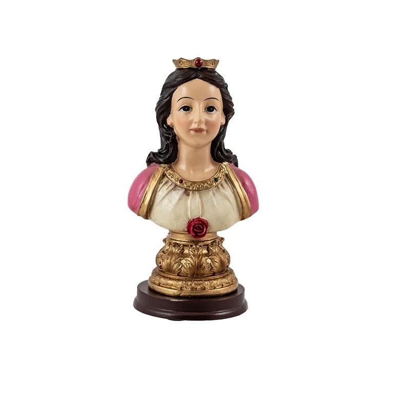 DRW Busto Potencia Maria Lionza de Resina Pintada a Mano 6x5x12 cm