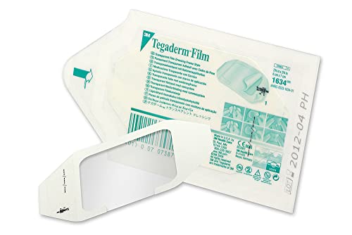 3M™ Tegaderm™ Transparent Film Dressing Frame Style, 1634, 2-3/8 in x 2-3/4 in (6 cm x 7 cm), 100/ct 4ct/Case