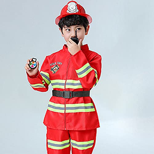 Amazon.co.jp: mecaponn 消防士 コスプレ 子供 ハロウィン 衣装