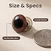 100PCS Brown Plastic Safety Screw Eyes with Washer Crafts Making Accessories Supply (Diameter 24mm) #1