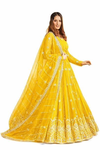 Embroidered Semi Stitched Lehenga Choli | Traditional Indian Ethnic Wear | Stylish Lehenga Set For Womens & Girls | Chaniya Choli | Free Size-image-43