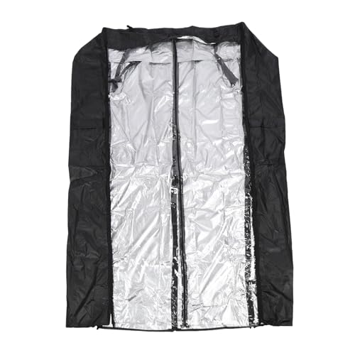 Pongnas Storage Shelf Cover Wire Rack Shelving Dust with 2-Way & Clear PVC Front for Garages