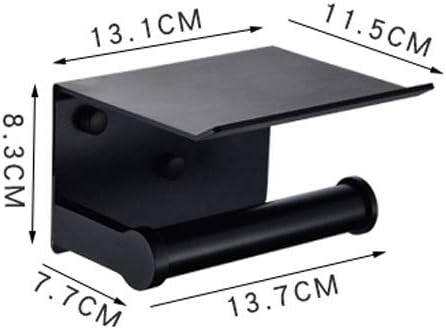 Stainless Steel Bathroom Toilet Toilet Paper Towel Holder Toilet Paper Holder Roll Paper Holder Black