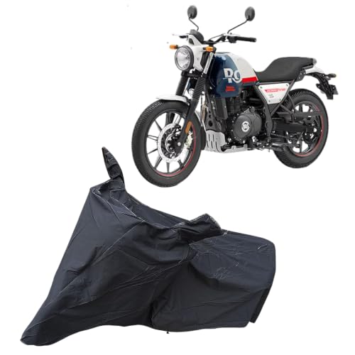 Image of Royl Enfild Scram 440 Waterproof Bike Body Cover | Snow + Sun & Dust Protection Easy to Clean + Belt with Lock