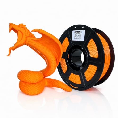 Image of PLA Filament 1.75mm,High Speed 500mm /s,Fluorescence Orange,1kg Spool