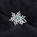 ASFKIPMF Fashion Simulated Diamond Snowflake Ring Aquamarine Crystal Christmas Snowflake Rings 18K White Gold Plating Excellent Cut Cubic Zirconia CZ Stone Diamond Wedding Engagement (Size 8)