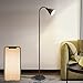 YEELIGHT LED Floor Lamp, Modern Floor Lamp with Smart RGBW Bulb, Supports HomeKit, Alexa, Google, Adjustable Gooseneck, 800LM Super Bright Dimmable Floor Lamp for Bedroom, Living Room, Office - Black