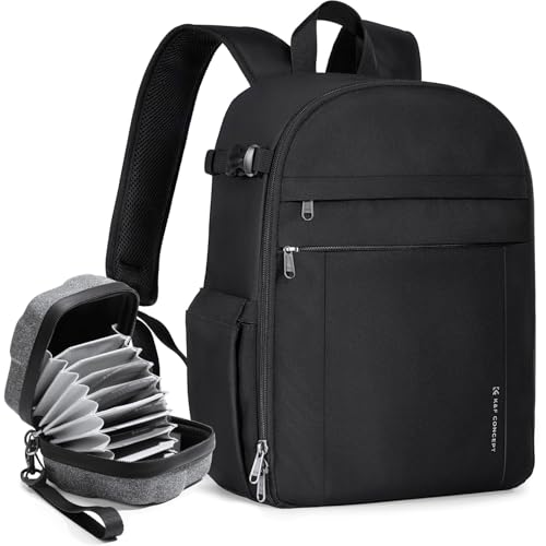 Mochila de Cámara K&F CONCEPT con Bolsa para Filtros Impermeable y Compartimento para Trípode