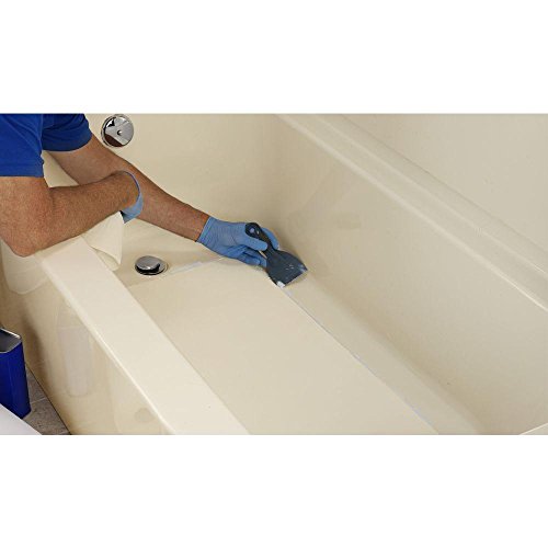 Tub/Shower Floor Repair Kit, 14-1/2 in W x 32 in L, Bone