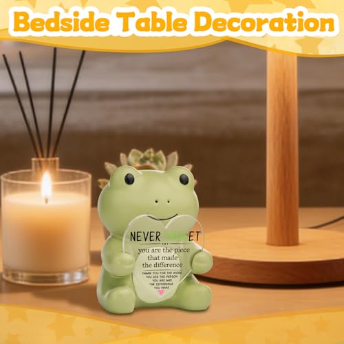 Figura decorativa de rana para escritorio de agradecimiento miniatura 6