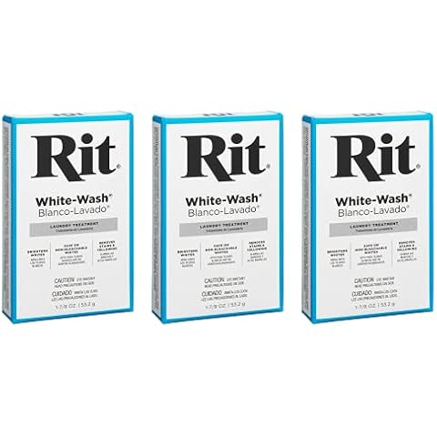 Rit Dye Powdered Fabric Dye, White Wash, 1 7/8-Ounce (Three Pack) Cover