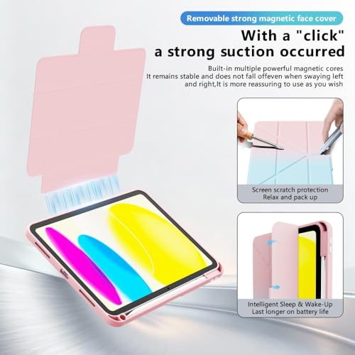 Étui silicone iPad 7 10.2 avec support métal antichoc et rabat - 7