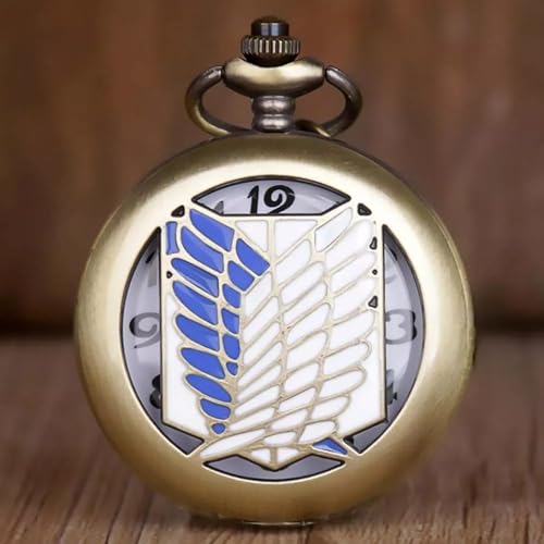 Image of Vintage Quartz Pocket Keychain for Men & Women - Classic Retro Antique Style Anime Marvel Super Hero Timepiece, Decorative Accessory for Bags and Backpacks.