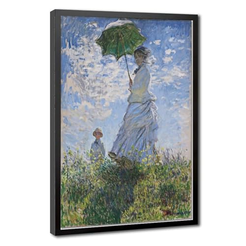 Impression sur toile Femme avec un parasol Claude Monet 40x60 cm